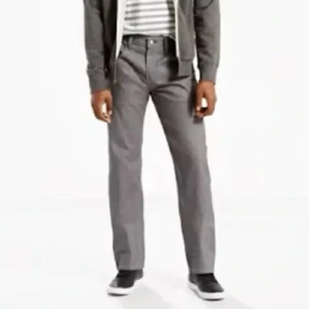 Levi's 569 Gray Loose Straight Jeans Baggy Fit